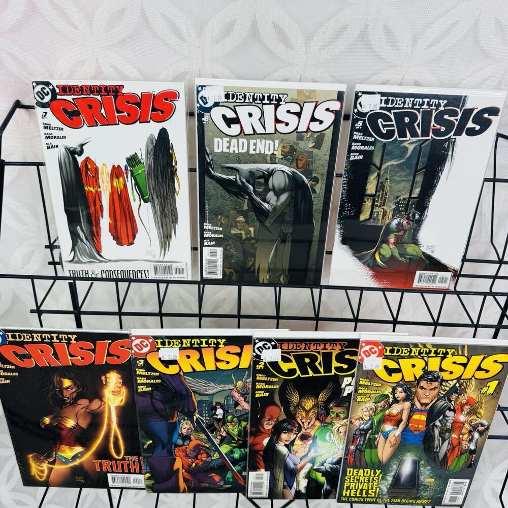 Identity Crisis 1-7 Lot Michael Turner Covers Death Capt Boomerang 2004 Meltzer